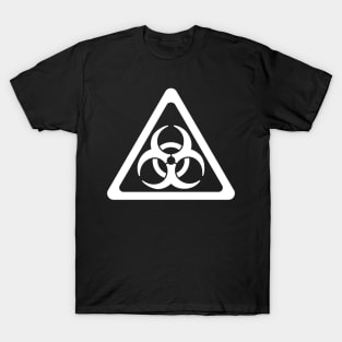 Biohazard Symbol Warning Sign - Triangular T-Shirt